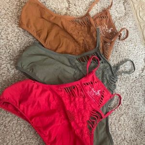 Free people bralettes - set of 3